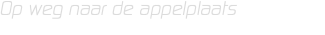 Op weg naar de appelplaats